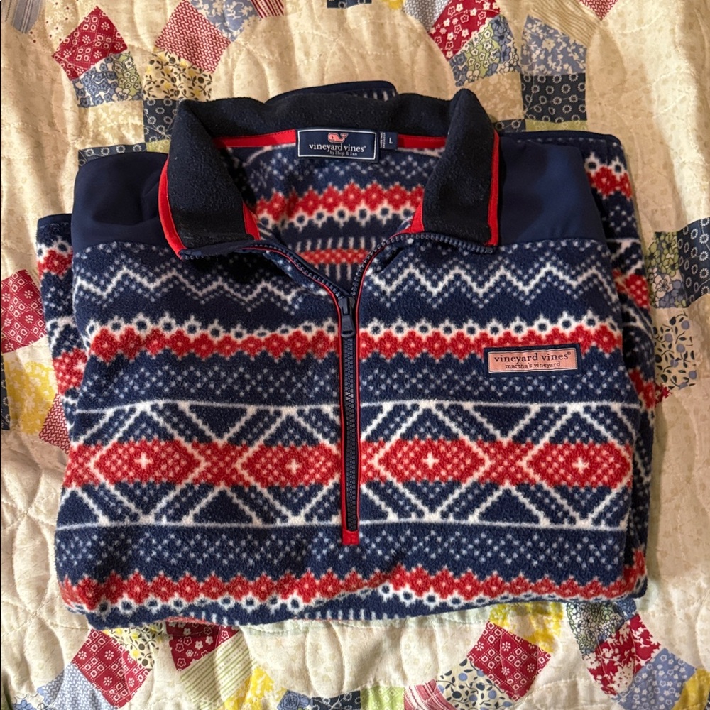 Vineyard Vines Women’s Large Fleece Pullover